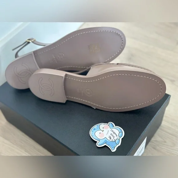 New Chanel 25C Slingback Loafers - taupe - women’s 37C - Picture 5 of 5